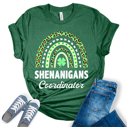 Shenanigans Coordinator Shirt For Women St. Patrick's Day Tee