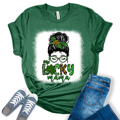 One Lucky Mama Shirt For St. Patrick's Day Women Tee