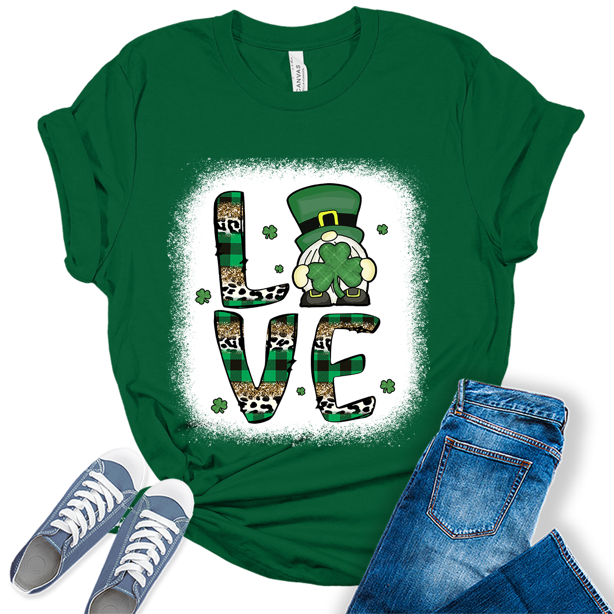 Shamrock Love St. Patrick's Day Shirt For Women