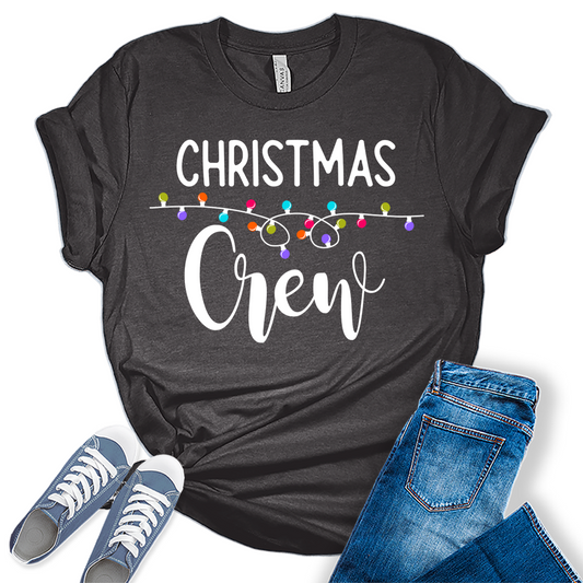 Matching Christmas Crew Shirts Fun Holiday Tshirts Cute Graphic Tees