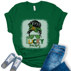 Women Lucky Teacher Shirt For St. Patrick's Day