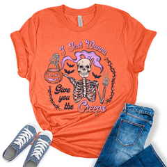 I Just Wanna Give You The Creeps Halloween Womens T-Shirt