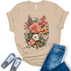Flowers Graphic Tees for Women