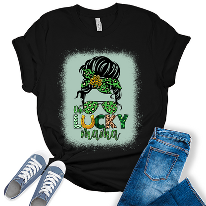 Lucky Mama Shirt For St. Patrick's Day Women Tee