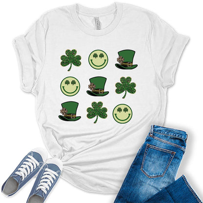 Tic Toc  Toe St Patrick's Day Paddy's Funny Womens T-shirt