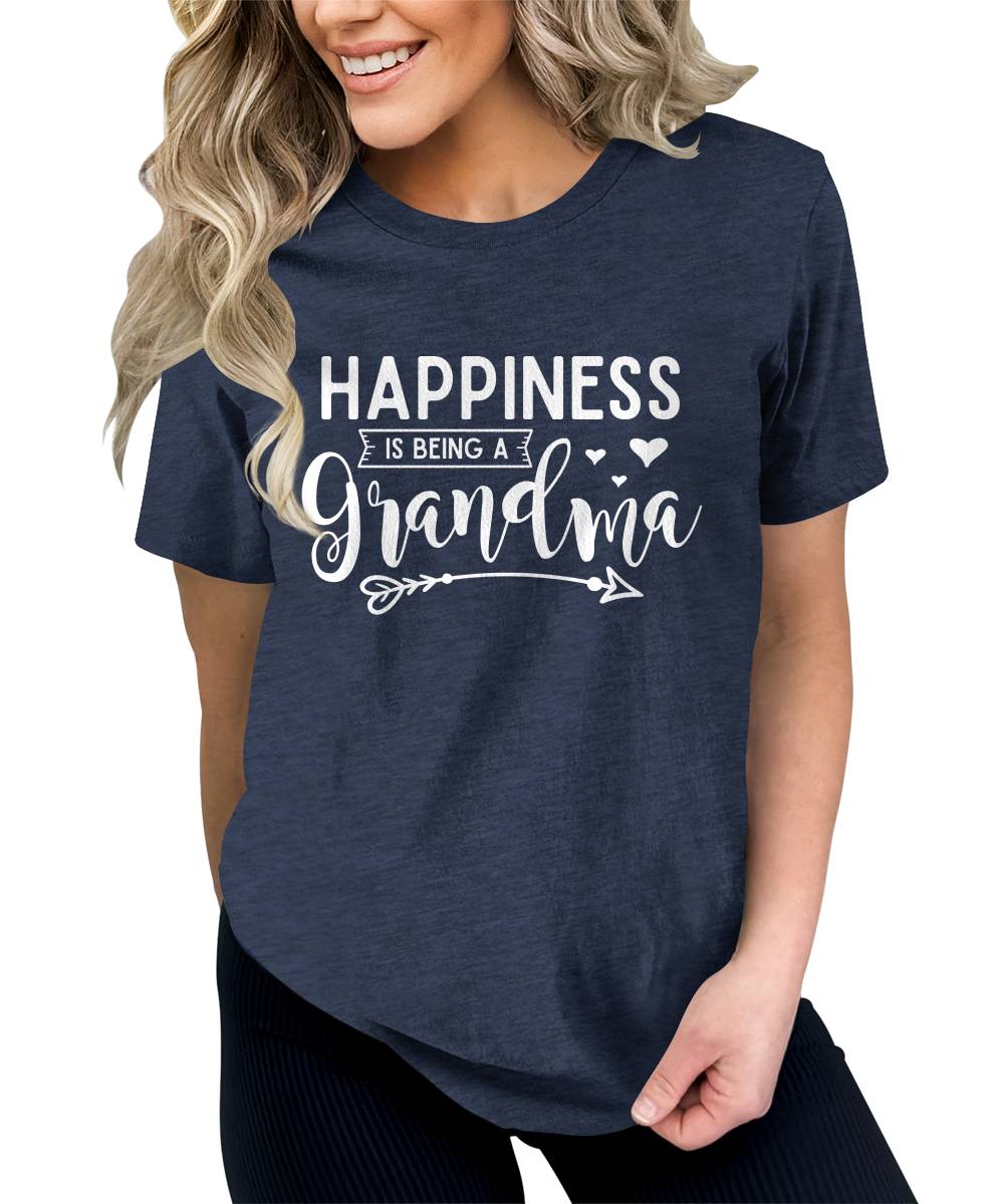 Happiness Is Being A Grandma Funny Nana T-shirt