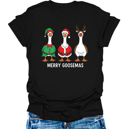 Christmas Shirts For Women Graphic Tees Merry Xmas Holiday Casual Short Sleeve Tops