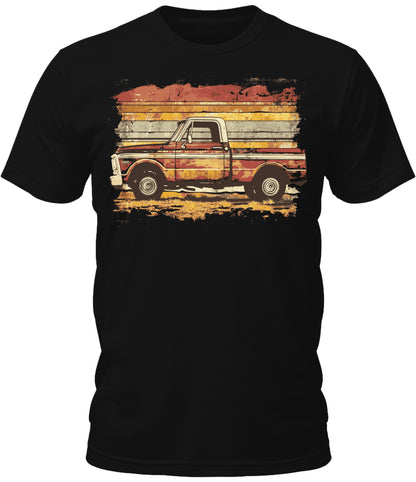 Mens Vinatage Truck Driver Graphic Tee Cool Premium Tshirt