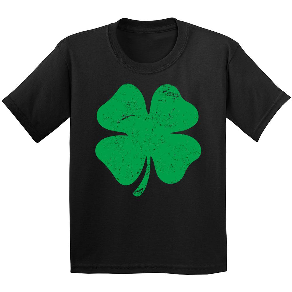 Trendy Clover T Shirt St Patricks Day Shirt Kids Clothes Boys Girls Short Sleeve Graphic Tees