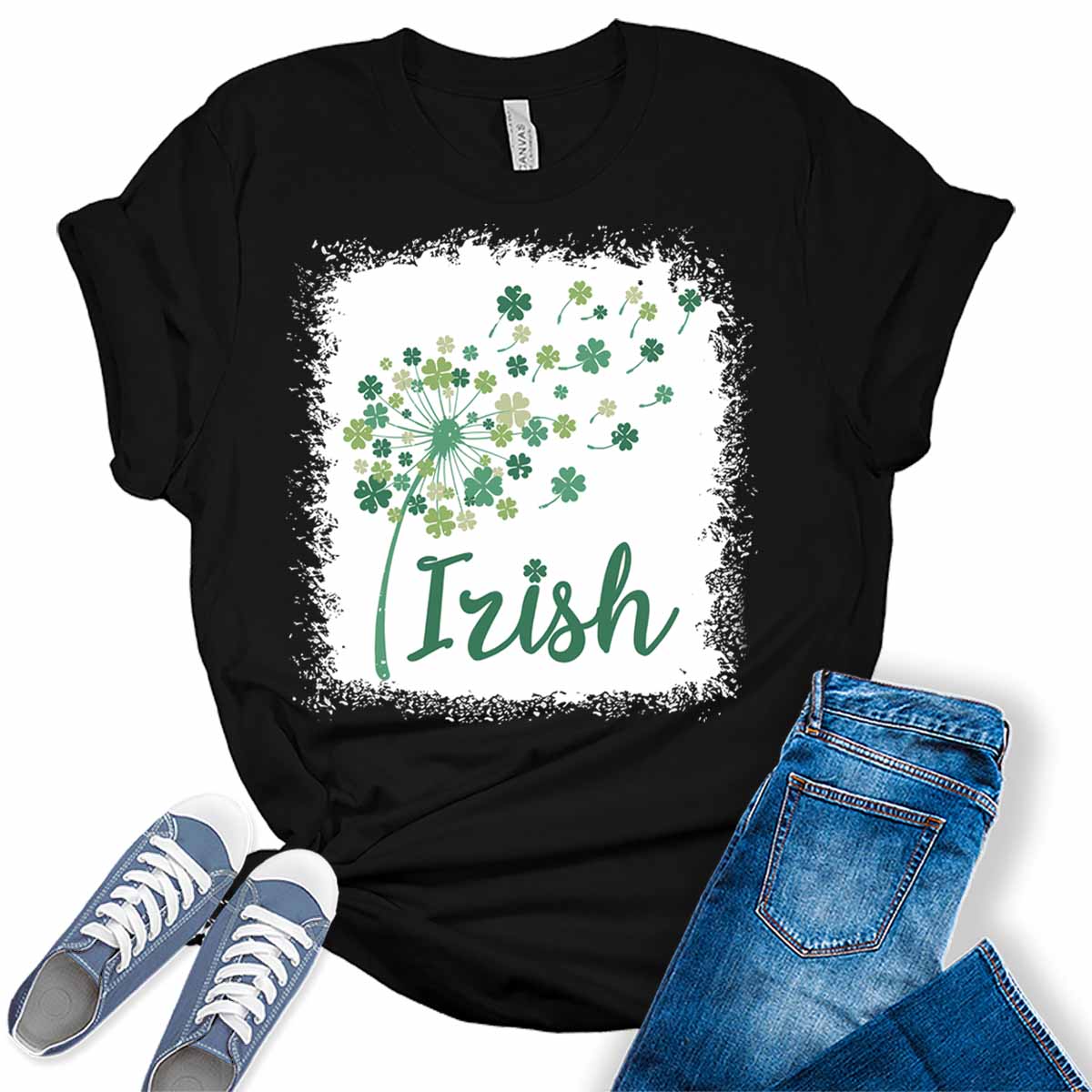 Irish Shamrock Ireland Clover St. Patrick's Day Shirt For Women