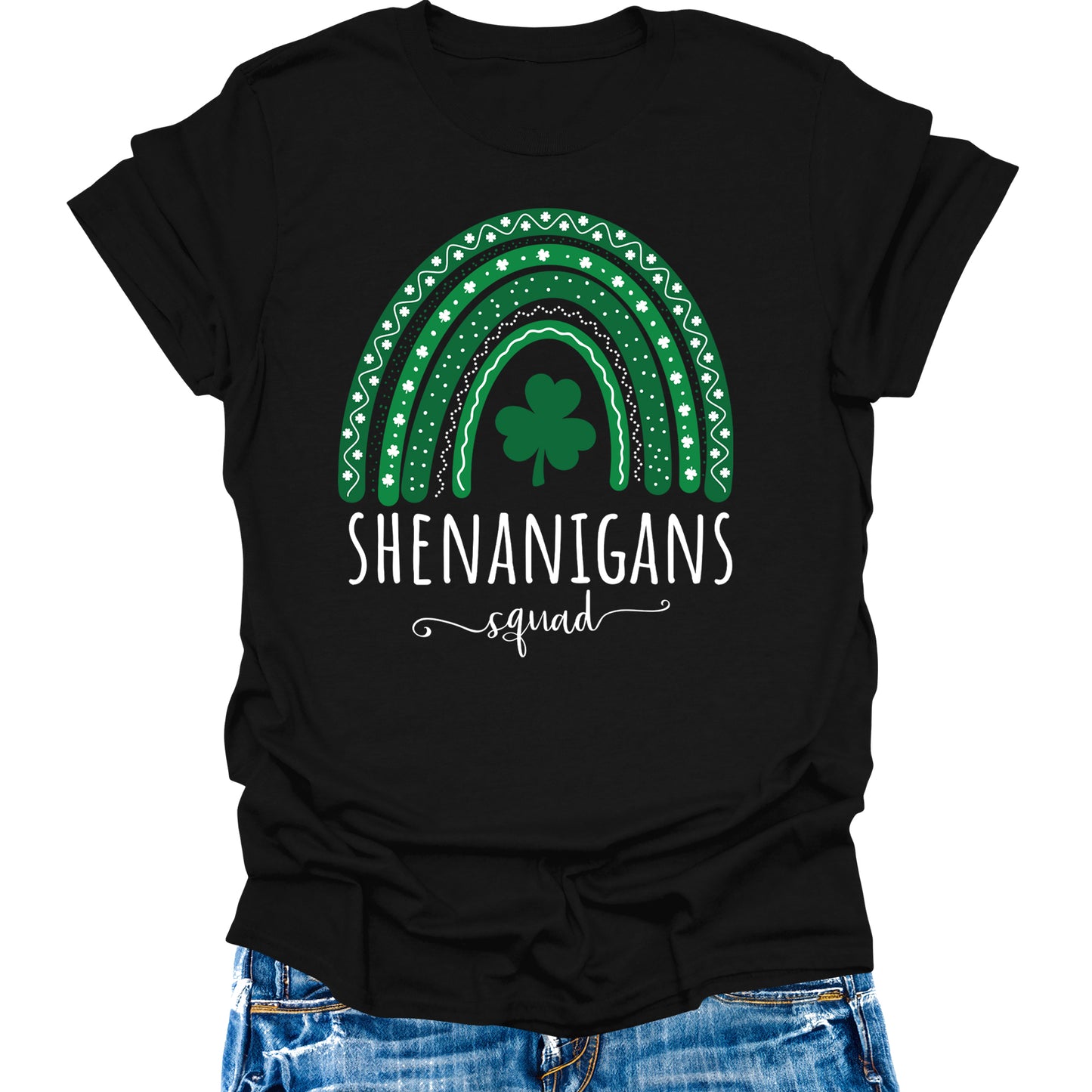 St Patrick's Day Shenanigans Squad Shamrock Irish Green Women's T-Shirt