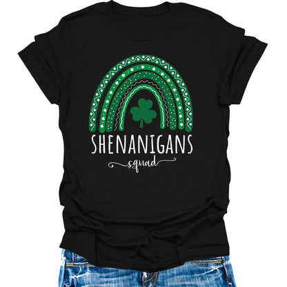 St Patrick's Day Shenanigans Squad Shamrock Irish Green Women's T-Shirt