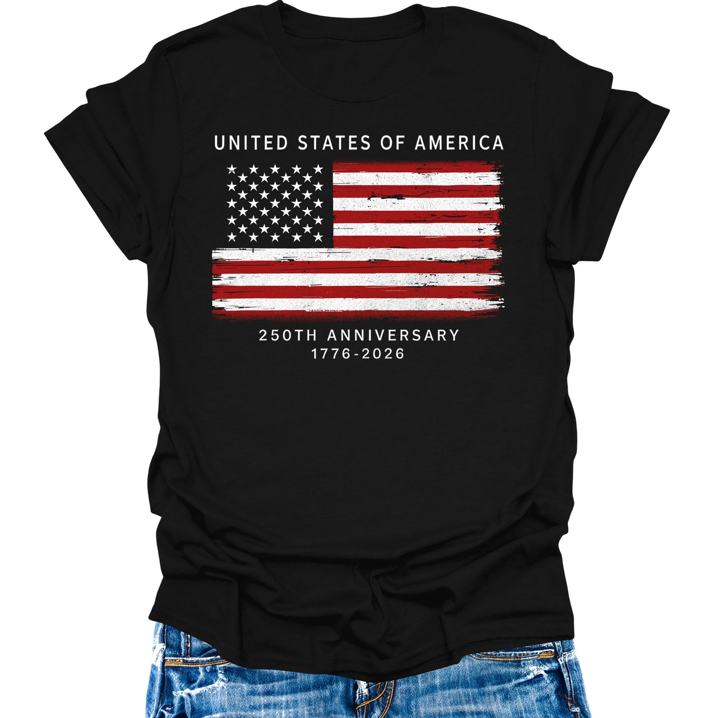 Women's 250 Anniversary USA Shirt Patriotic Crewneck Pullover Tops Short Sleeve T Shirt America Graphic Tee