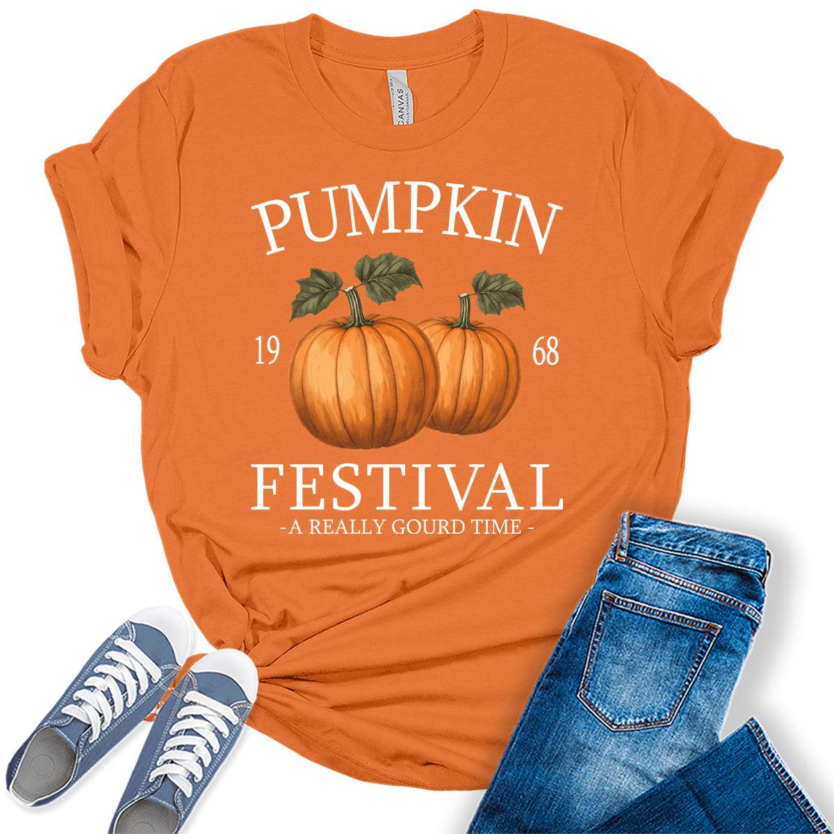 Womens Pumpkin Festival Graphic Tees