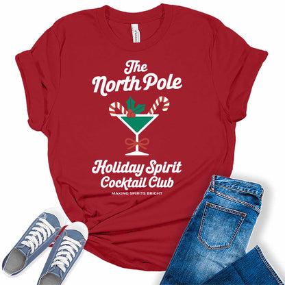 Women's North Pole Cocktail Club Graphic Tees