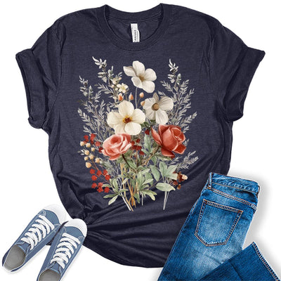 Aesthetic Floral Shirt For Women