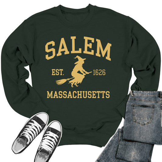 Salem Est. 1626 Halloween Crewneck Sweatshirt