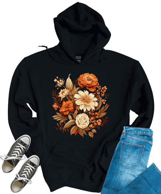 Vintage Fall Floral Fairycore Women's Graphic Hoodie