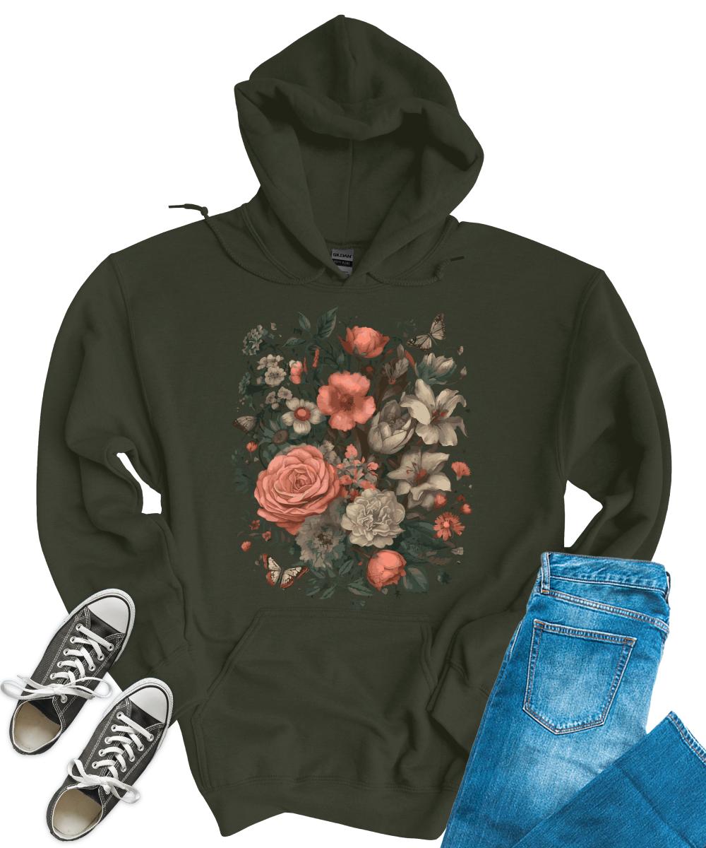 Floral Bloomcore Flower Cute Womens Graphic Hoodie