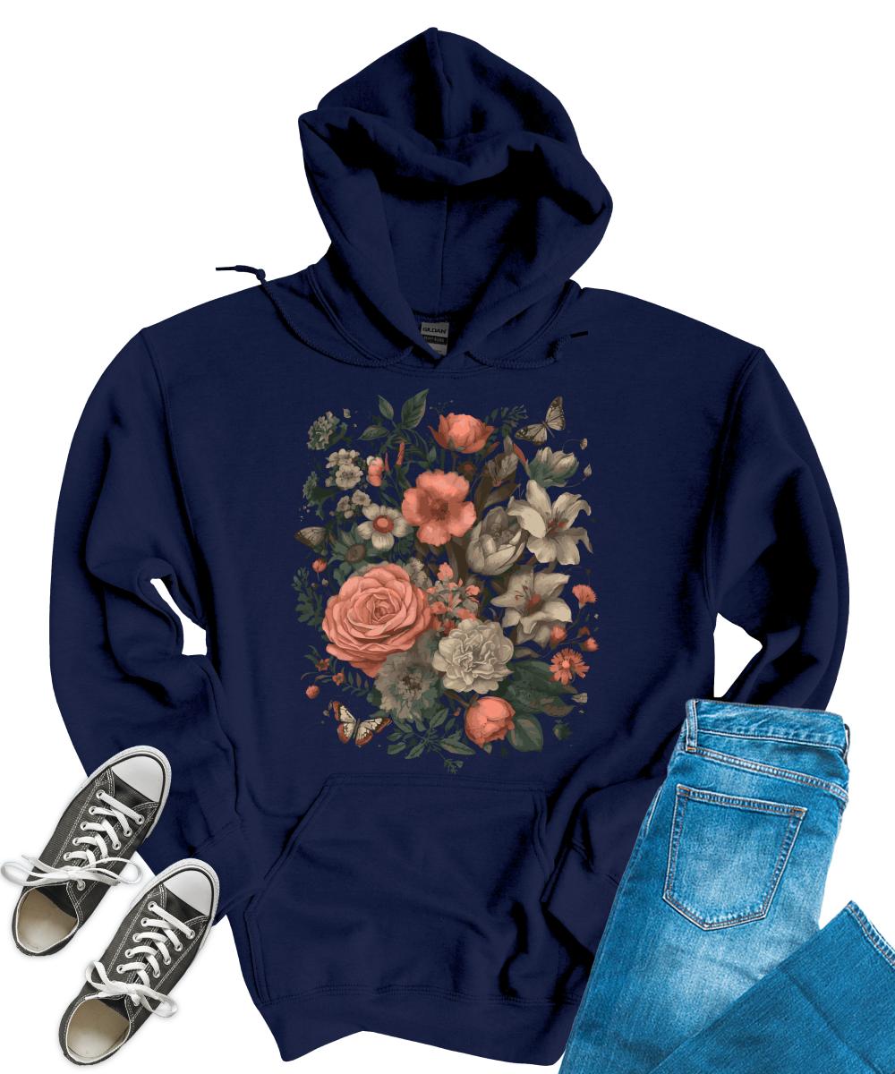 Floral Bloomcore Flower Cute Womens Graphic Hoodie