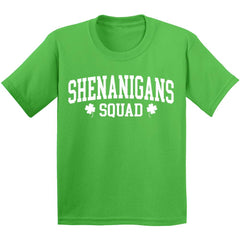 Shenanigans Squad St Patrick's Day Shamrock Youth Graphic Tee