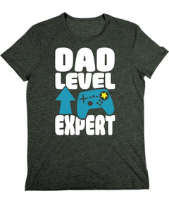 Cool Dad Level Expert Mens Graphic Tee