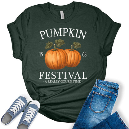 Womens Pumpkin Festival Graphic Tees