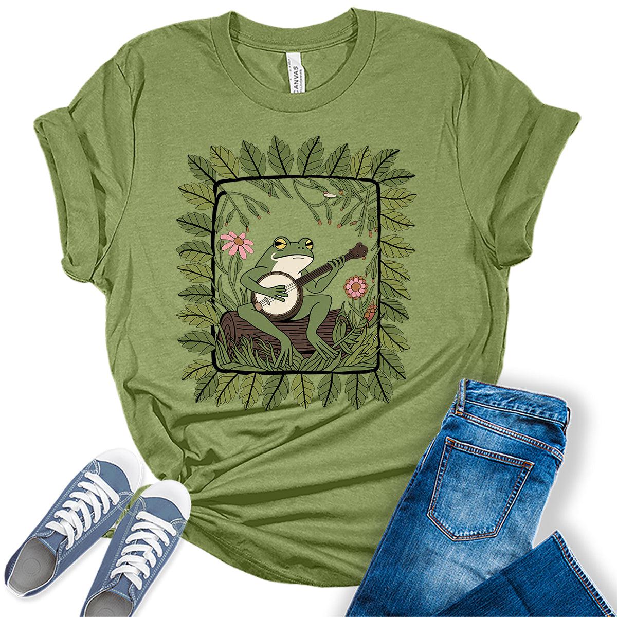 Women's Cute Frog Graphic Tees