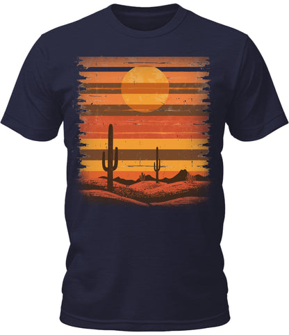 Mens Cactus Desert Graphic Tee Cool Premium Tshirt