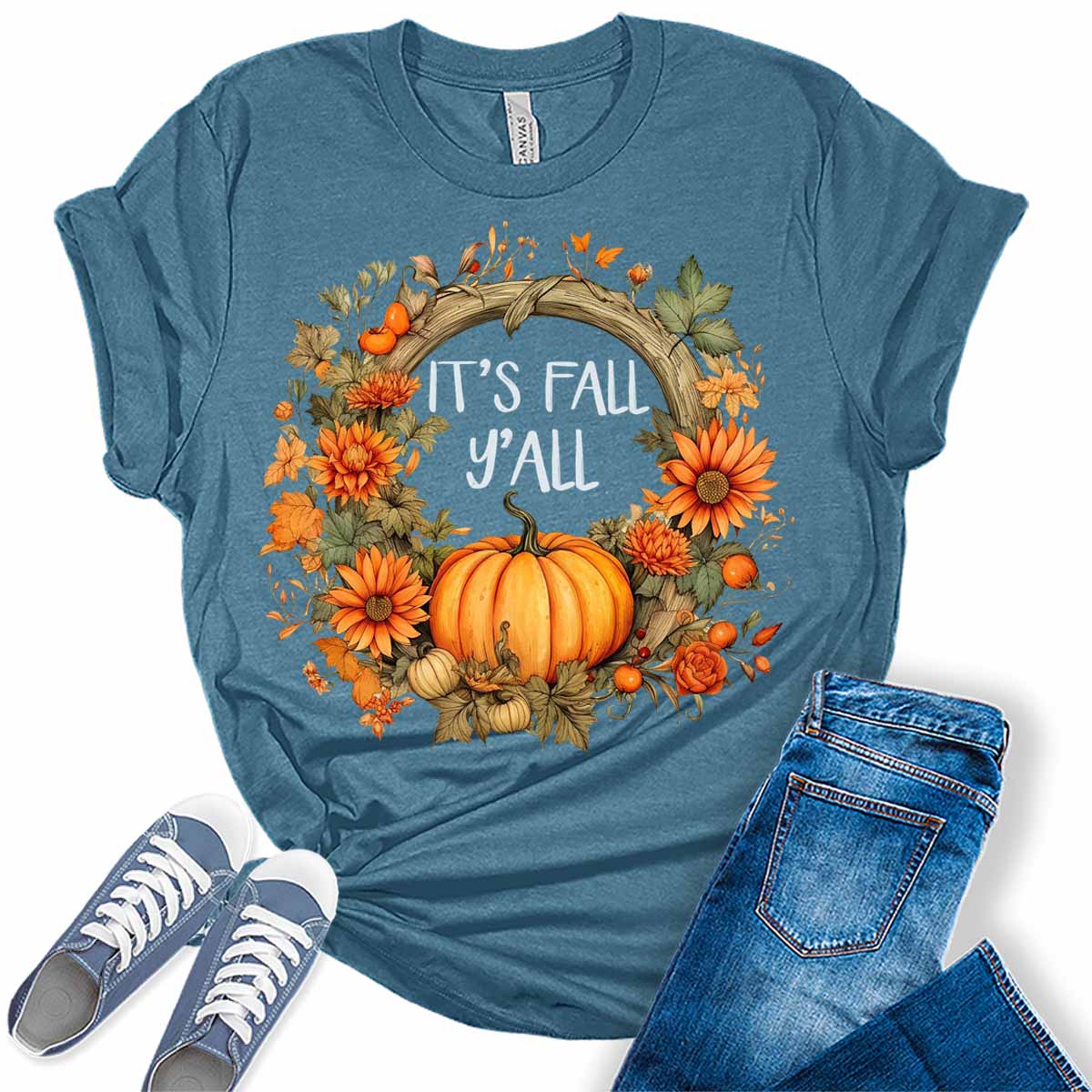 Halloween Shirts for Women Fall Novelty Tshirt Graphic Casual Vintage Athletic Girls Tops