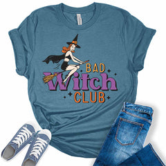 Bad Witch Club Halloween Women's Graphic Tee