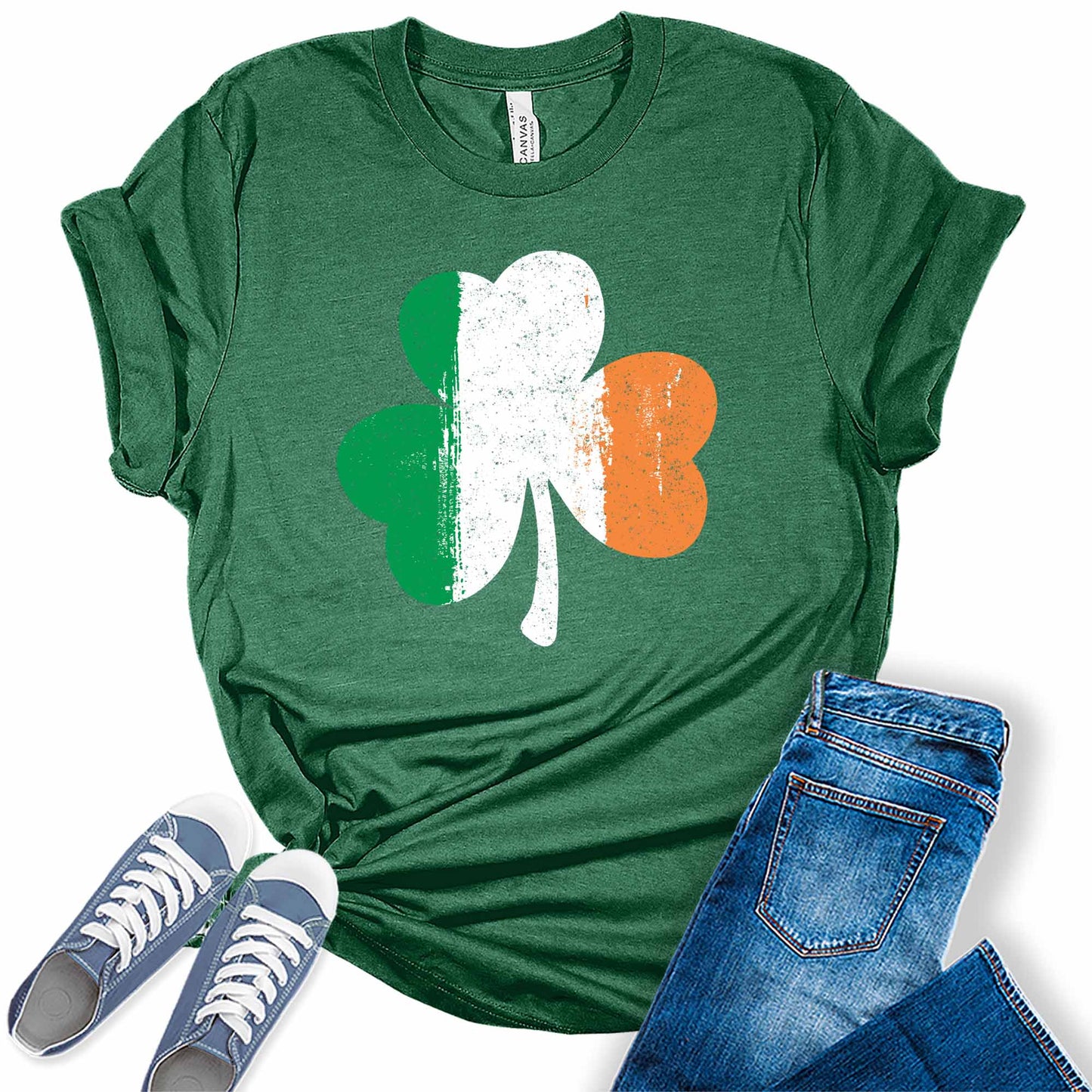 Women's St. Patrick's Day Irish Shamrock Graphic Tees