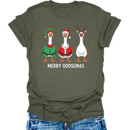 Christmas Shirts For Women Graphic Tees Merry Xmas Holiday Casual Short Sleeve Tops