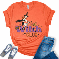 Bad Witch Club Halloween Women's Graphic Tee