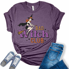 Bad Witch Club Halloween Women's Graphic Tee