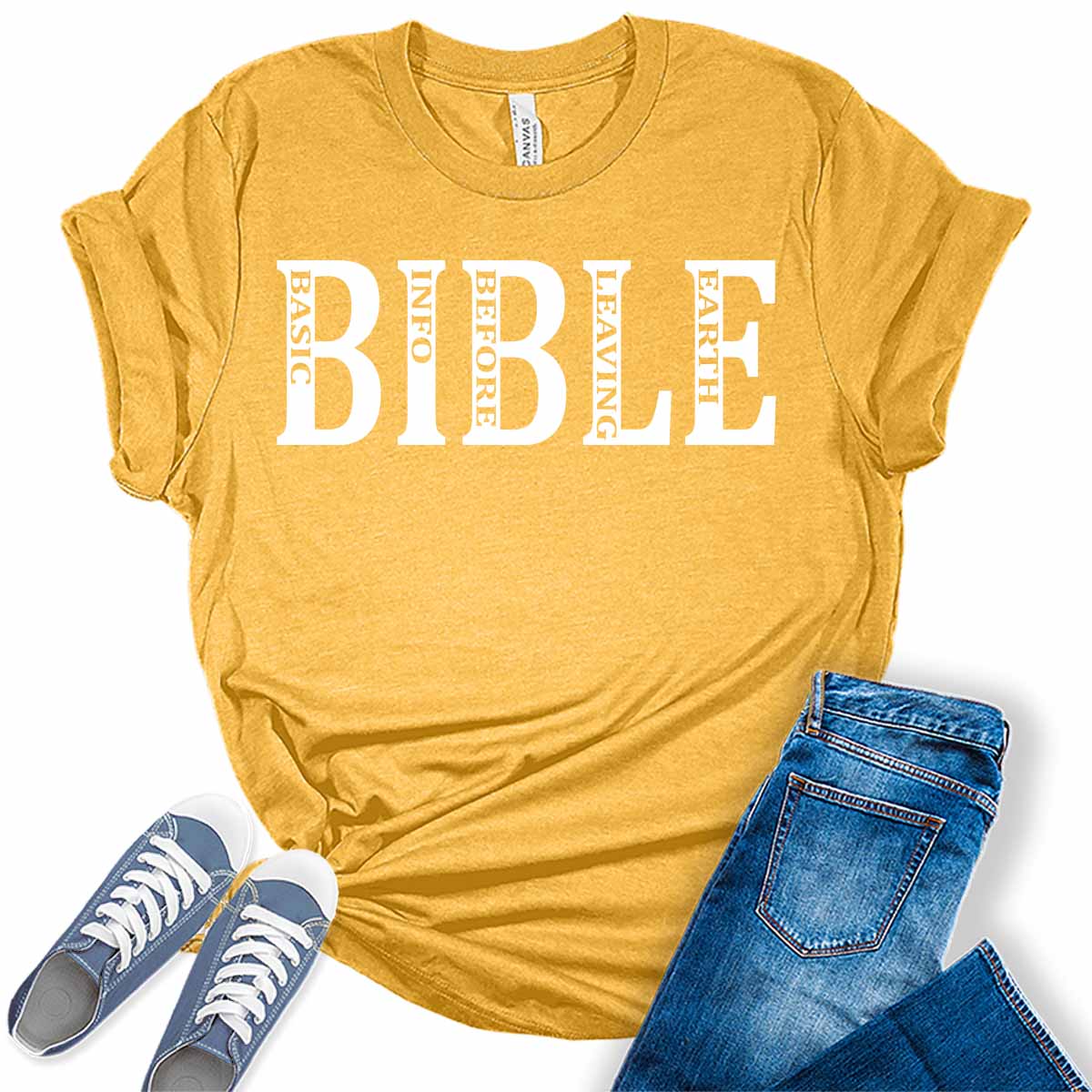 BIBLE Basic Info Before Leaving Earth Christian Women's Graphic Tee