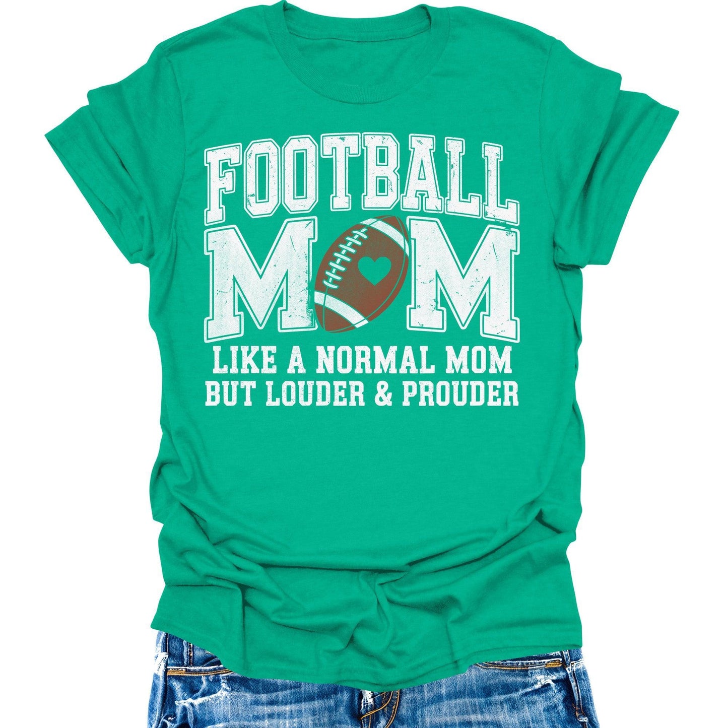 Football Mom Shirt Womens Game Day Shirts Funny Casual Short Sleeve Graphic Tees