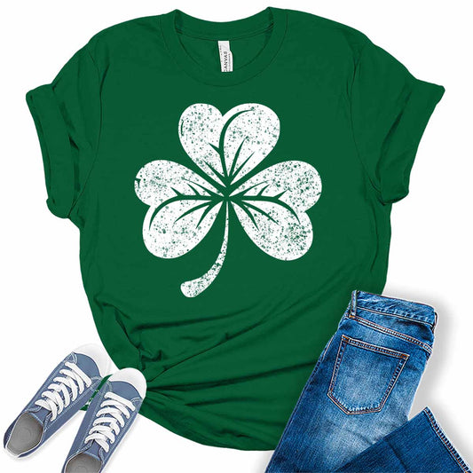 Shamrock Ireland Clover St. Patrick's Day Shirt For Women