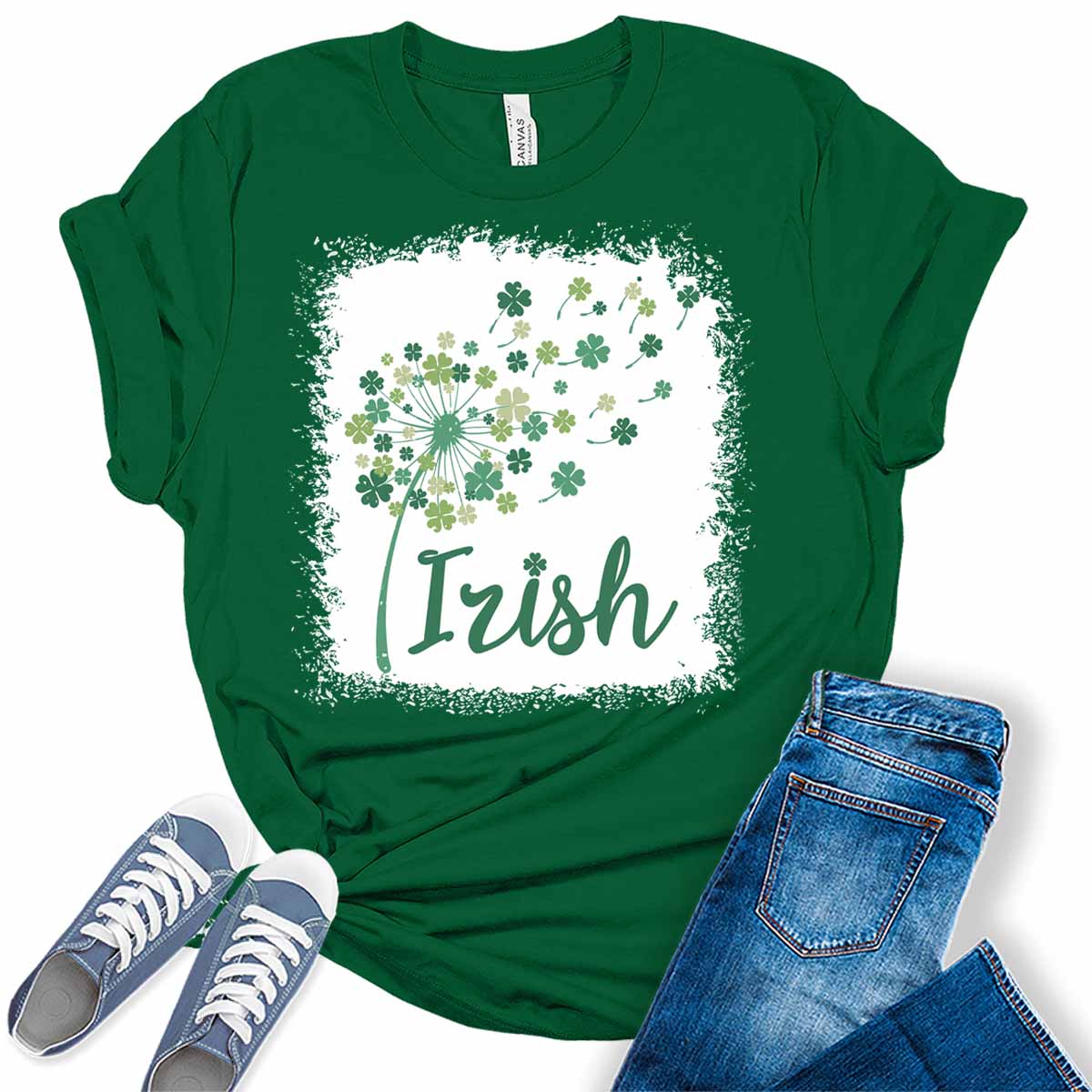 Irish Shamrock Ireland Clover St. Patrick's Day Shirt For Women