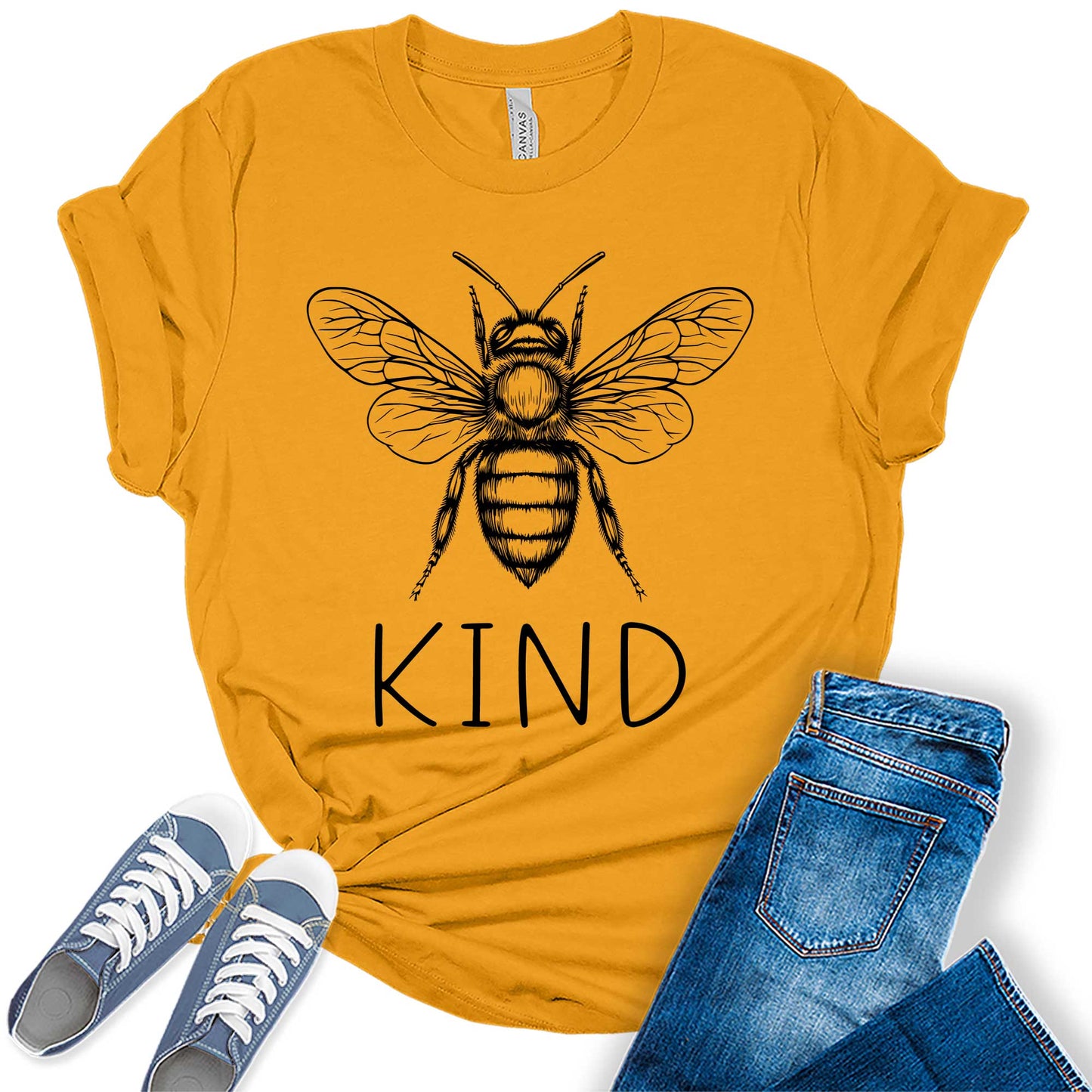 Women's Be Kind Shirt Short Sleeve Funny Graphic Tshirts Cute Tops Teacher Tees