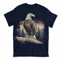 American Eagle Sitting On A Log Men's Graphic Tee