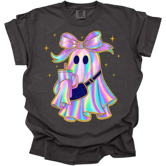 BooJee Ghost Shirt Halloween Graphic Tees For Women