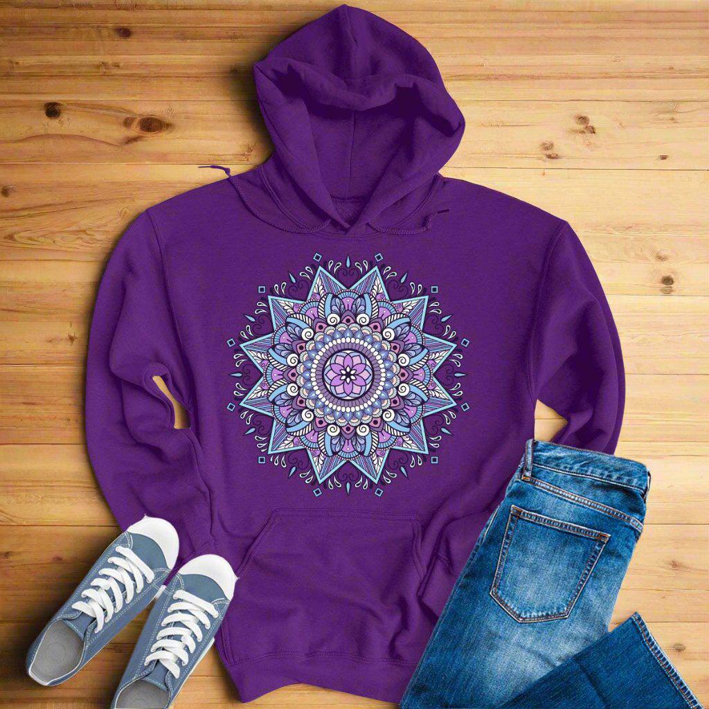 Purple Mandala Comfort Hoodie