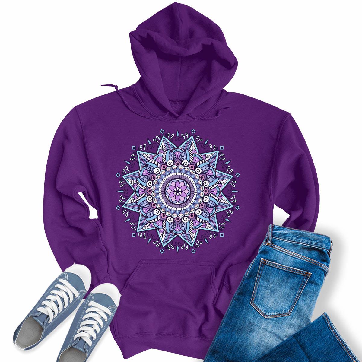 Purple Mandala Comfort Hoodie