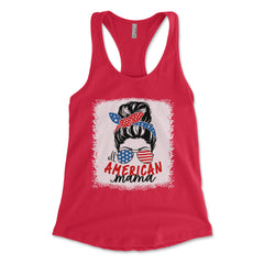 All American Mama Patriotic 4th Of July Women's Graphic Tank Top
