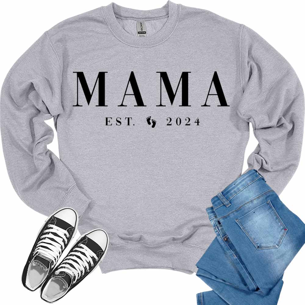 Mama Est 2024 Crewneck Sweatshirt