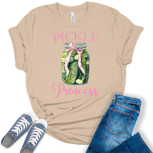 Pickle Princess Funny Coquette Pickle Teen T-shirt