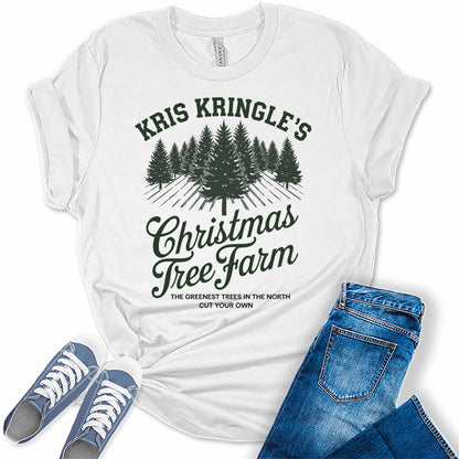 Women's Kris Kringle's Farm Christmas Tree Graphic Tees