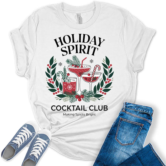 Women's Holiday Spirit Christmas Graphic Tees