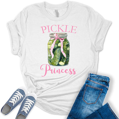 Pickle Princess Funny Coquette Pickle Teen T-shirt